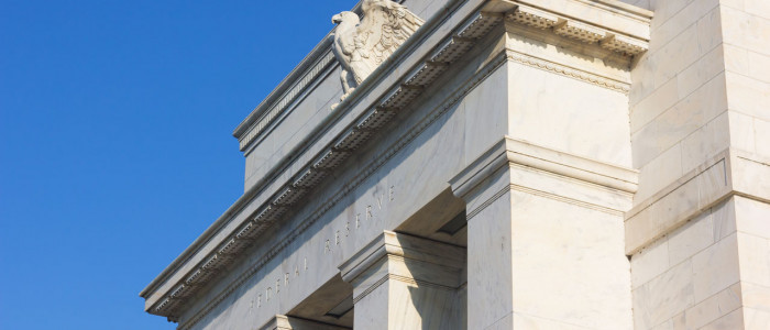 abstract view of government style building